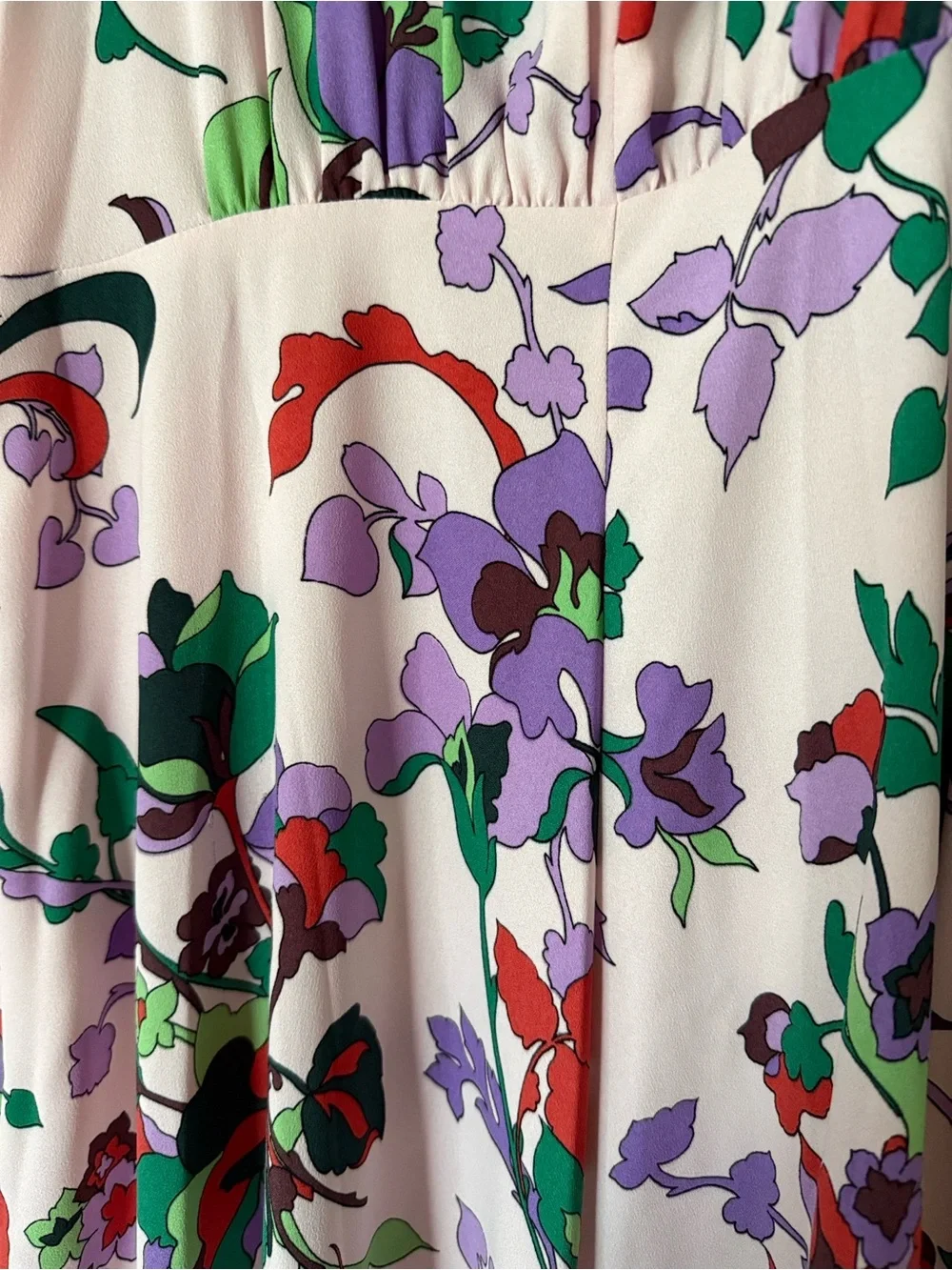 kate spade Lavender Floral Print Midi Dress